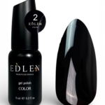 EDLEN Gel Polish Color 02 Black, 9ml